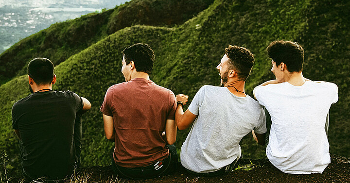 group of young men