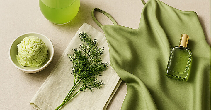 Pistachio and dill color the season Pistachio and dill colored items