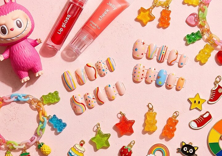 Toys, Cosmetics and sweets