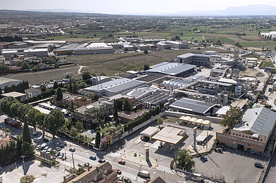 Symrise starts production unit in Granada enabling a more secure and sustainable supply of Hydrolite® 5 green Symrise production unit in Granada view from above